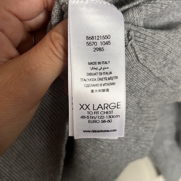 Jasper Conrad Grey V-neck sweater XXL - Picture 4 of 5